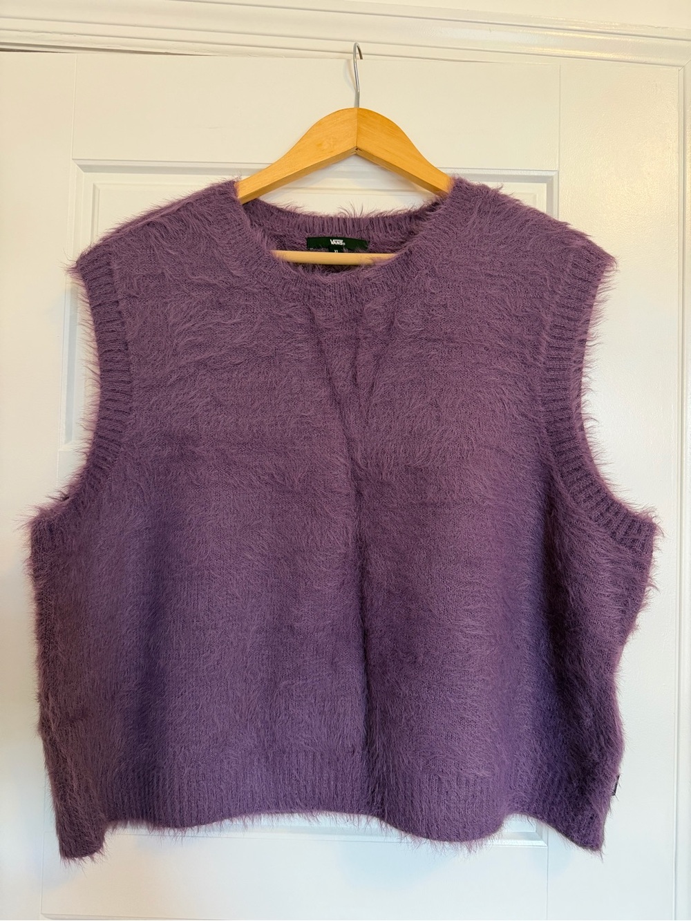 Vans Lavender Fuzzy Knit Sweater Vest